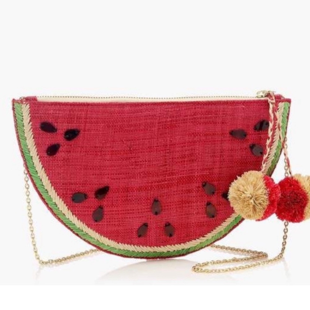 J. Crew x Kayu‎ Watermelon Raffia Summer Bag